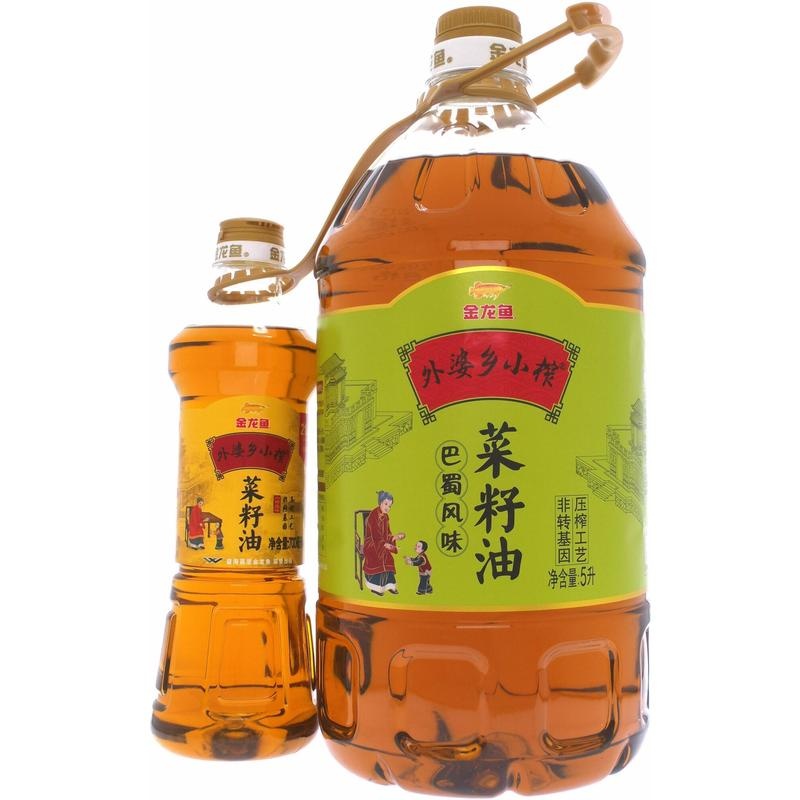 金龙鱼外婆乡小榨菜籽油5L