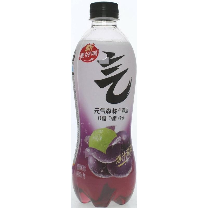 元气森林夏黑葡萄味气泡水480ml