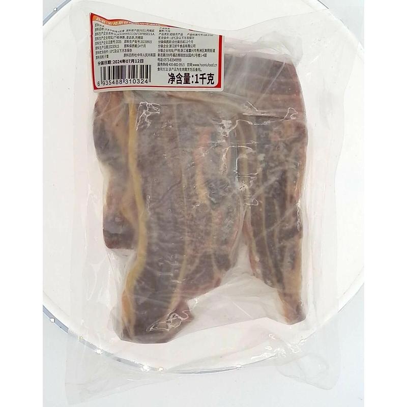 农夫好牛安格斯谷饲原切牛肋排1kg