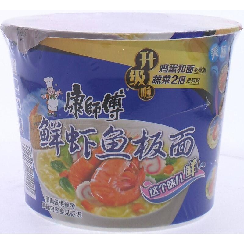 康师傅鲜虾鱼板面