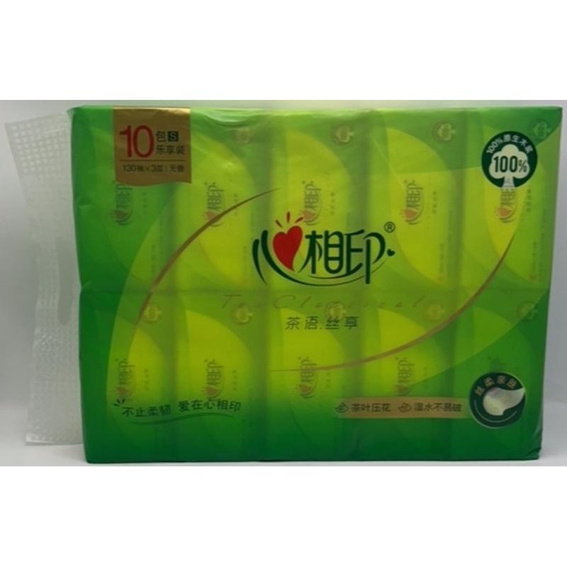 心相印茶语丝享纸面巾130抽*3层