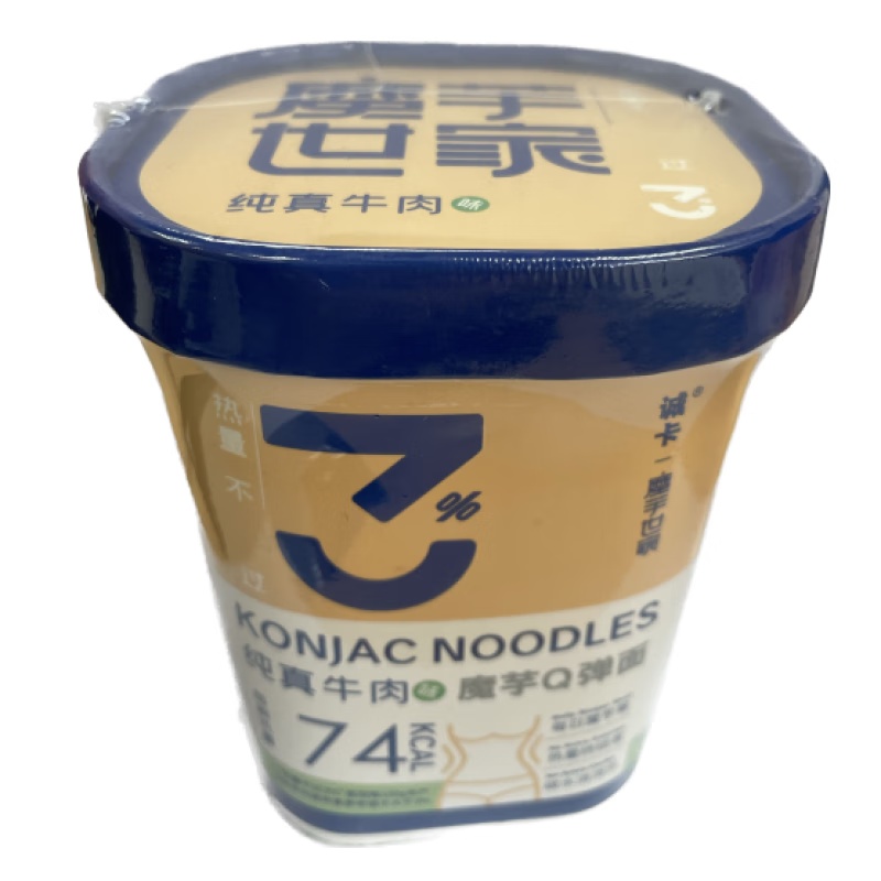 诚卡魔芋面纯真牛肉盒装234g