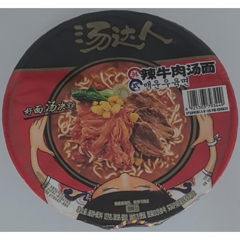 统一汤达人韩式辣牛肉汤面