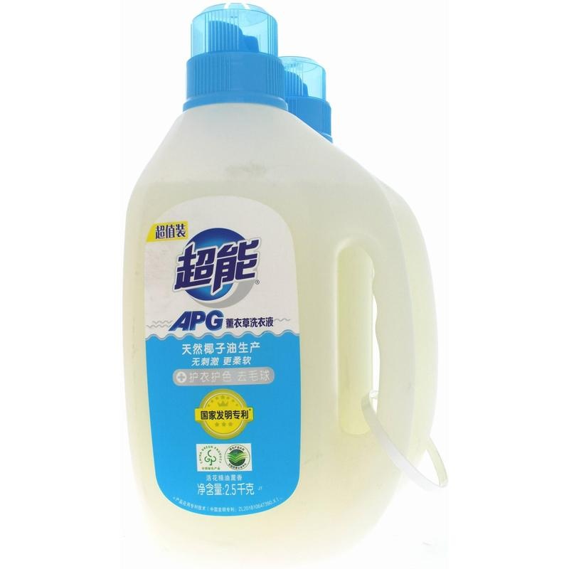 超能APG薰衣草洗衣液组合装2.5kg*2