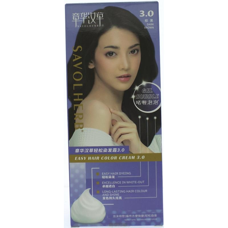 章华汉草轻松染发霜棕黑