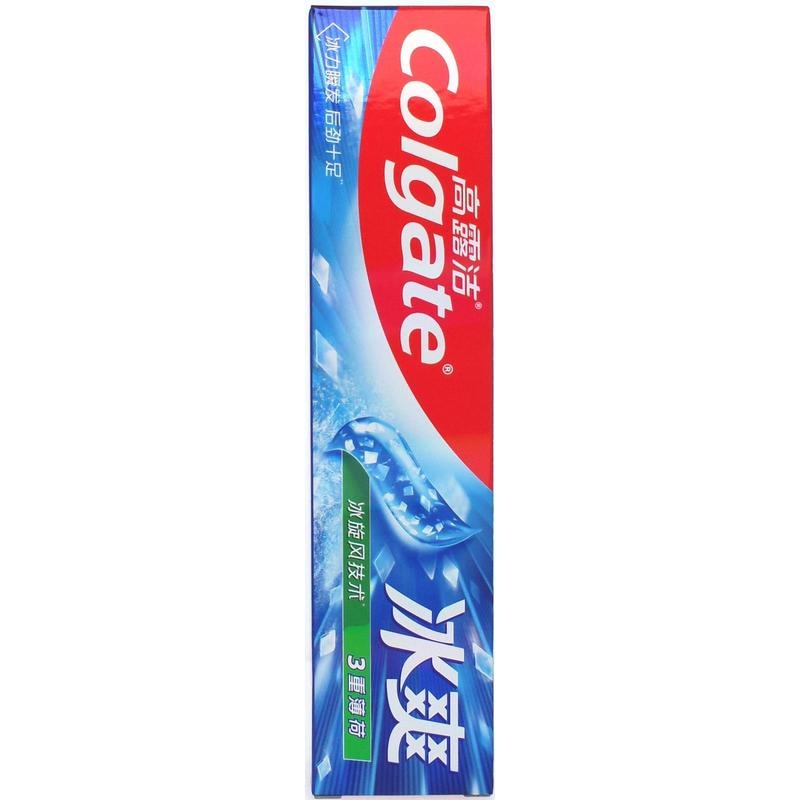 高露洁冰爽牙膏三重薄荷180g