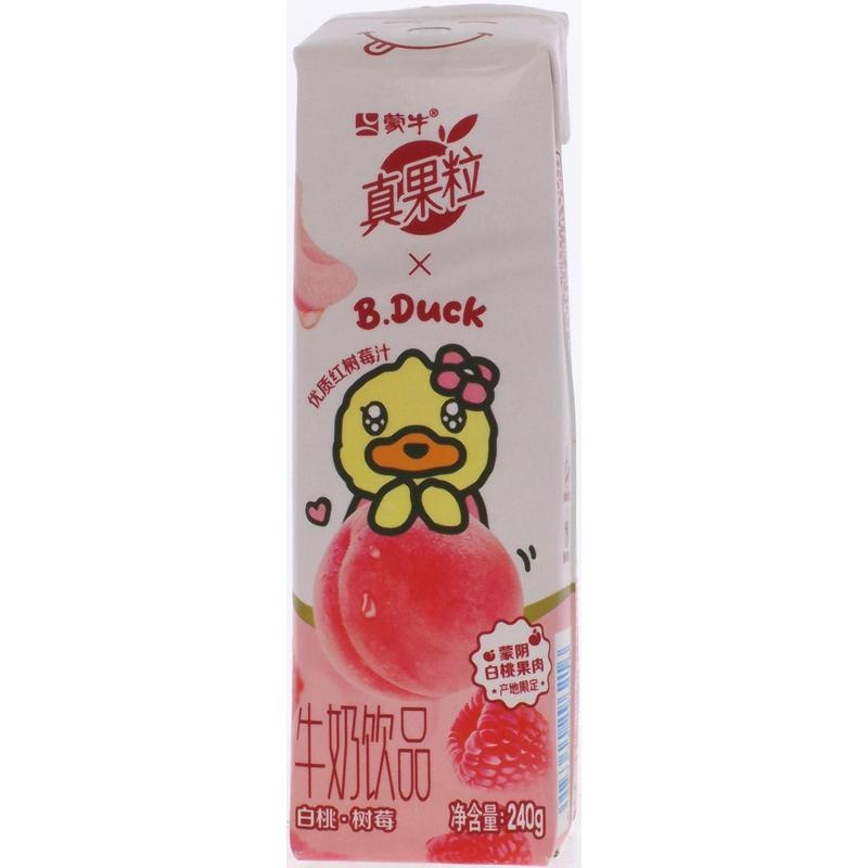 蒙牛真果粒白桃树莓240g