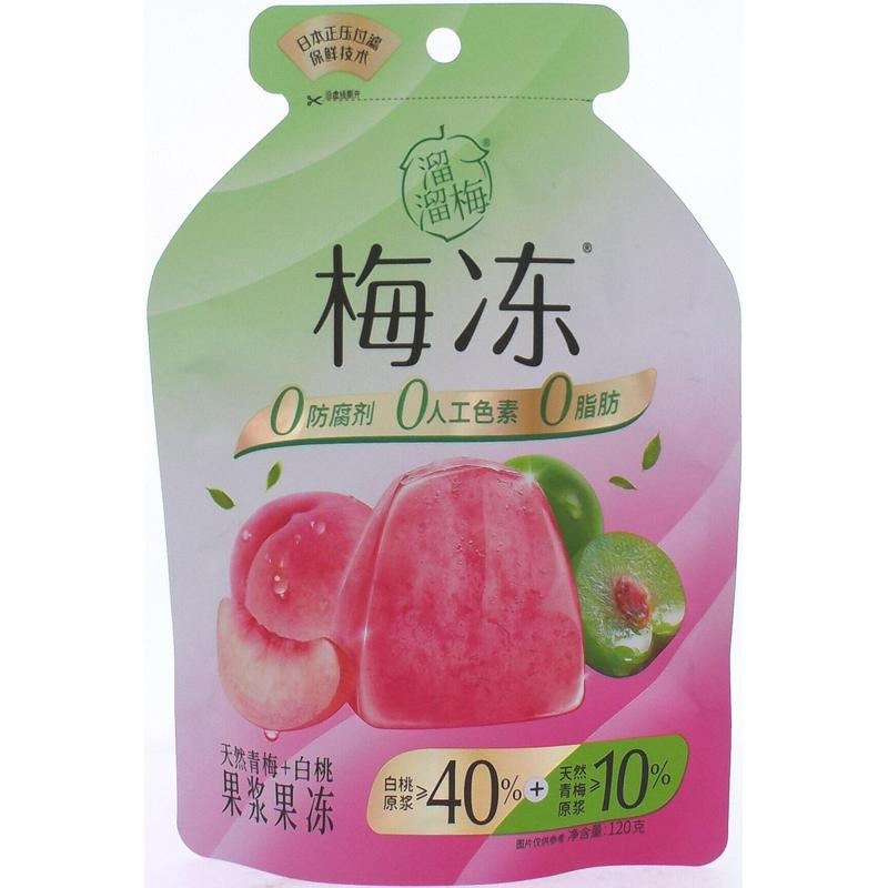 溜溜梅梅冻蒟蒻果冻天然青梅+白桃