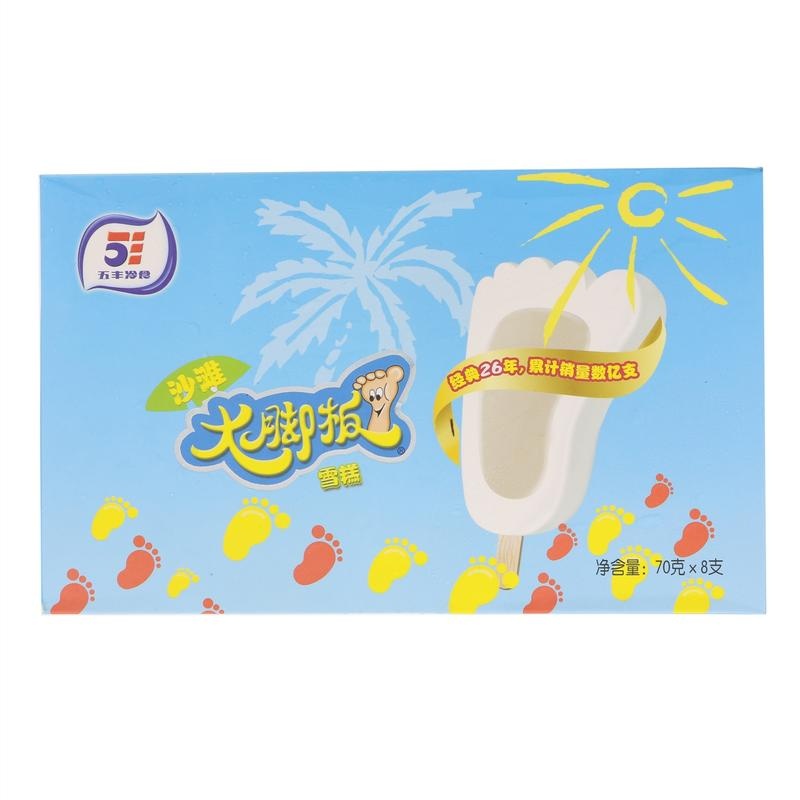 五丰大脚板雪糕65g*6支