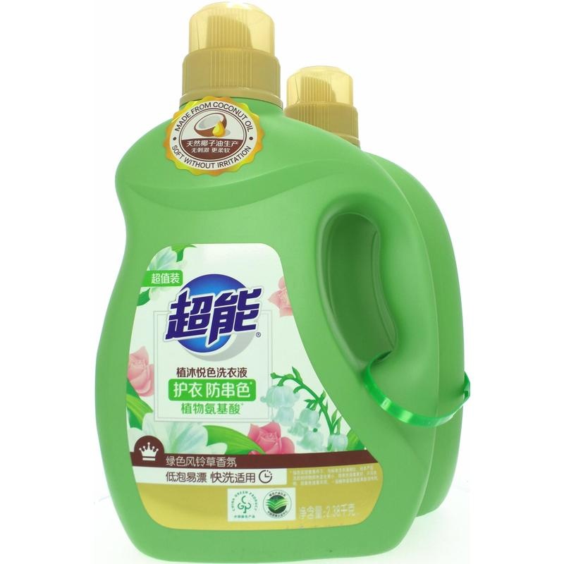 超能植沐悦色洗衣液2.38kg*2