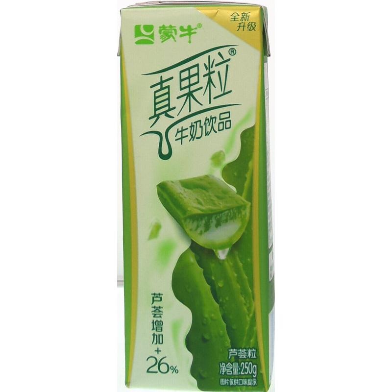 蒙牛真果粒牛奶饮品芦荟果粒250g