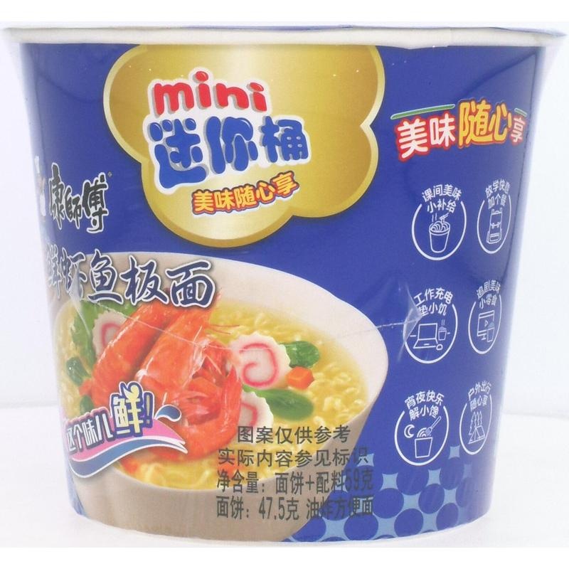 康师傅鲜虾鱼板杯面59g