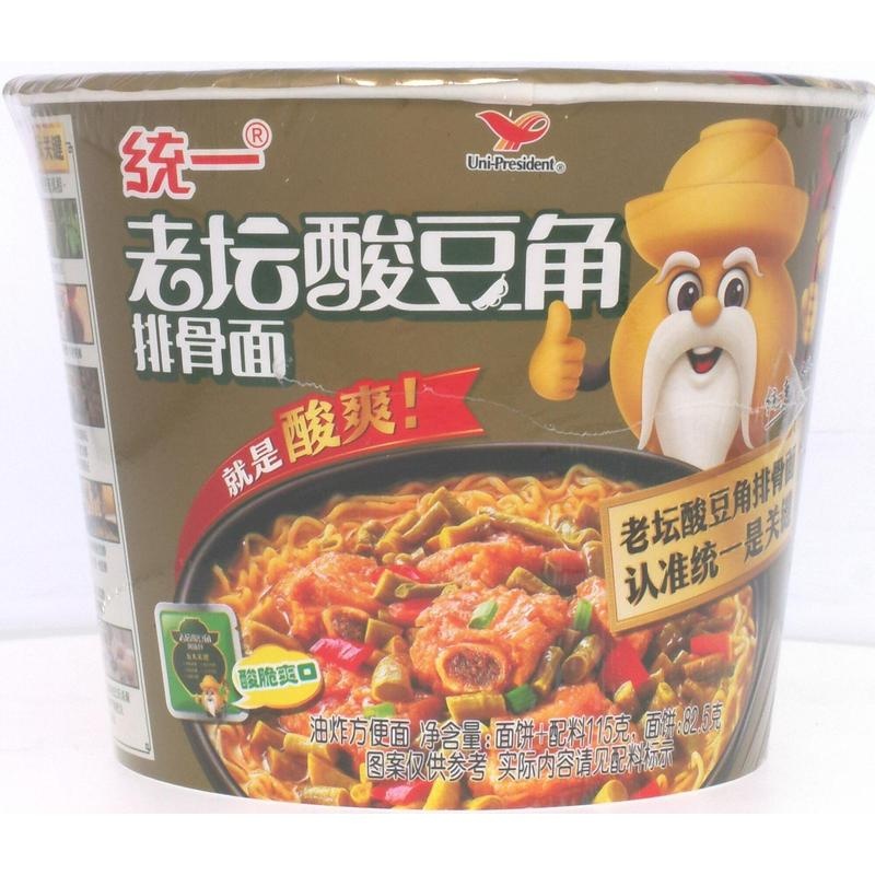 统一老坛酸豆角排骨