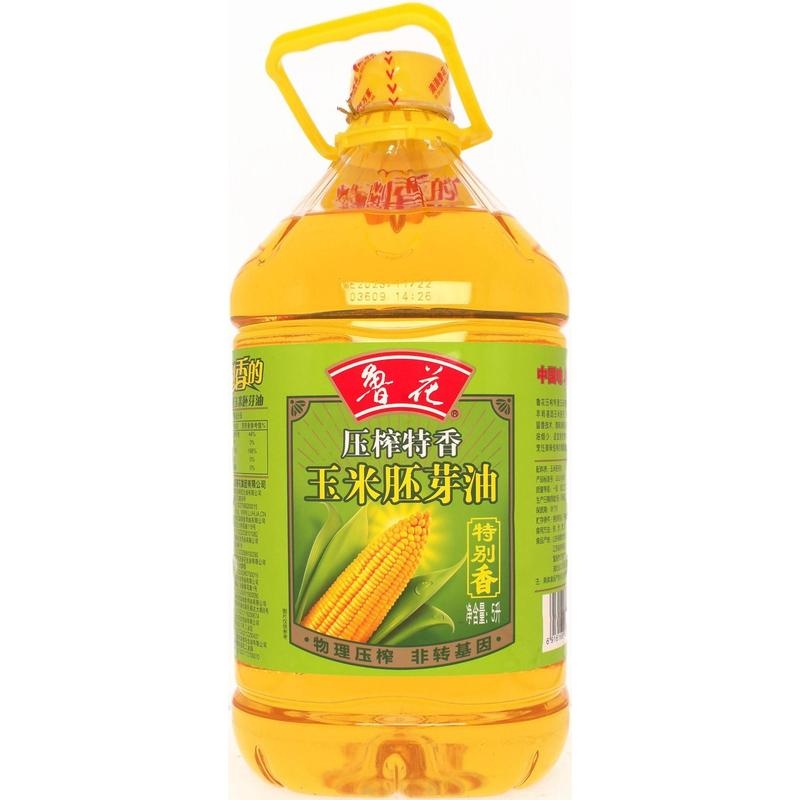 鲁花压榨特香玉米胚芽油5L