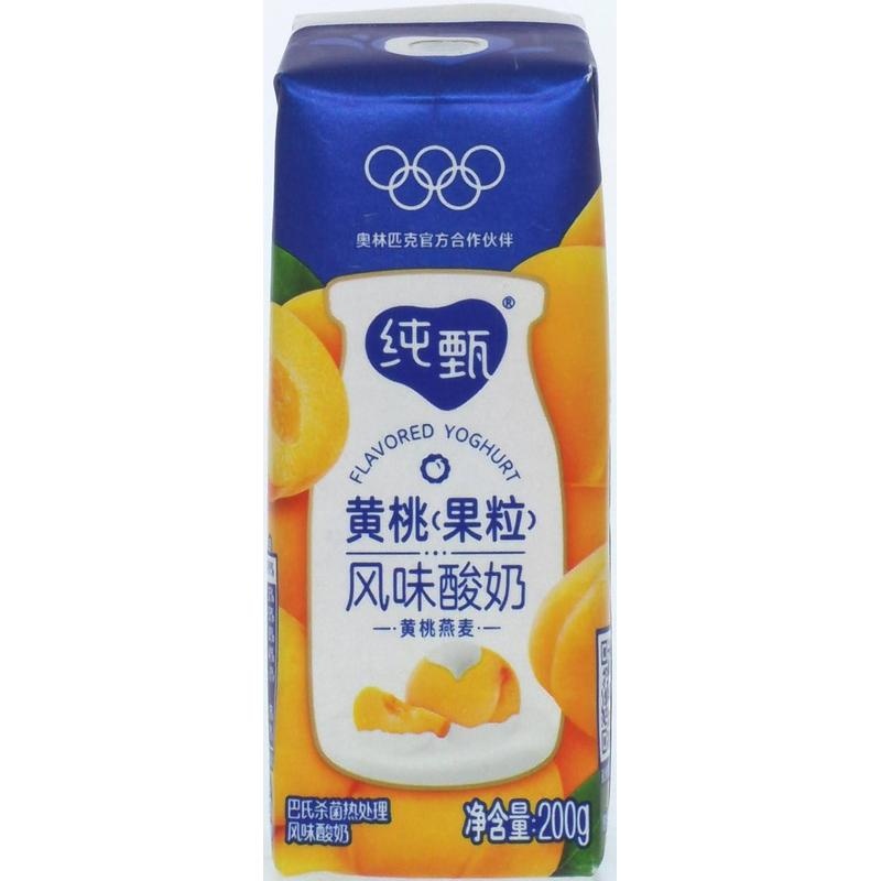 蒙牛纯甄黄桃燕麦风味酸奶200g