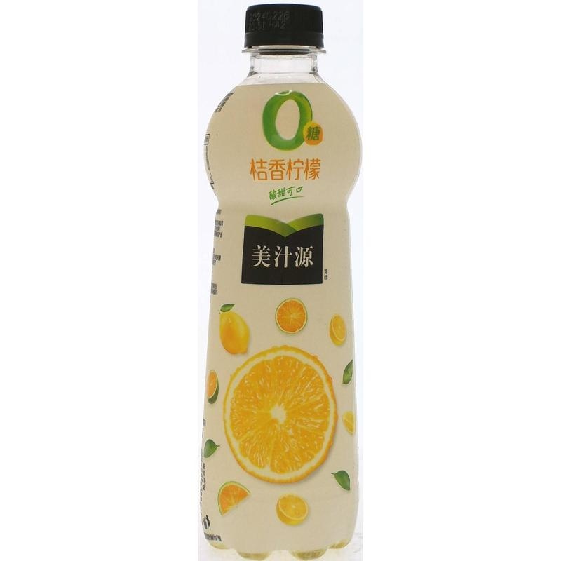 美汁源0糖桔香柠檬