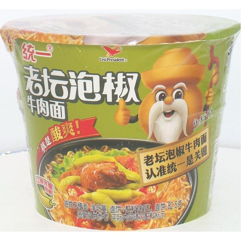 统一老坛泡椒牛肉面