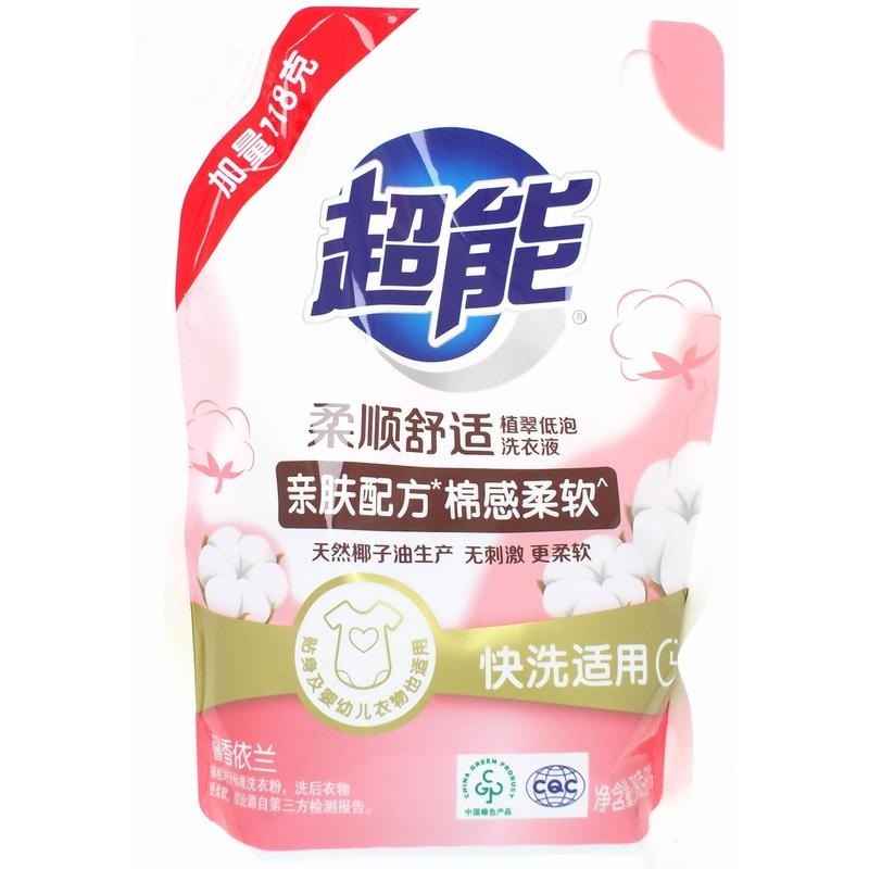 超能植翠低泡洗衣液感恩装780g+118g