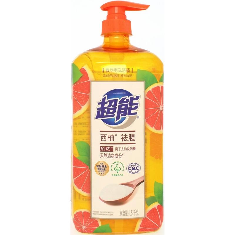 超能西柚祛腥洗洁精1.5kg
