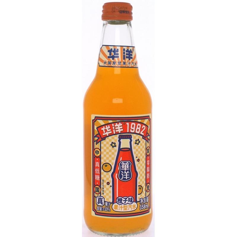 华洋风味汽水橙子味358ml