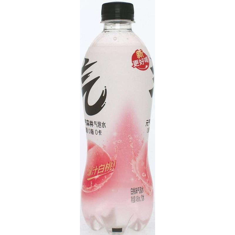 元气森林白桃味苏打气泡水480ml