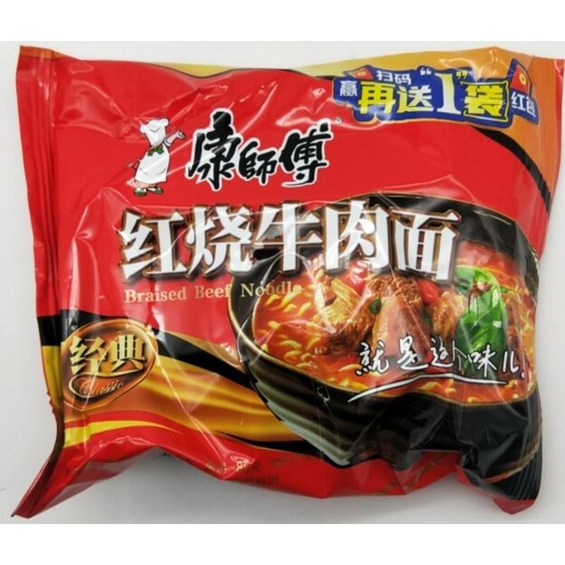康师傅红烧牛肉面104g