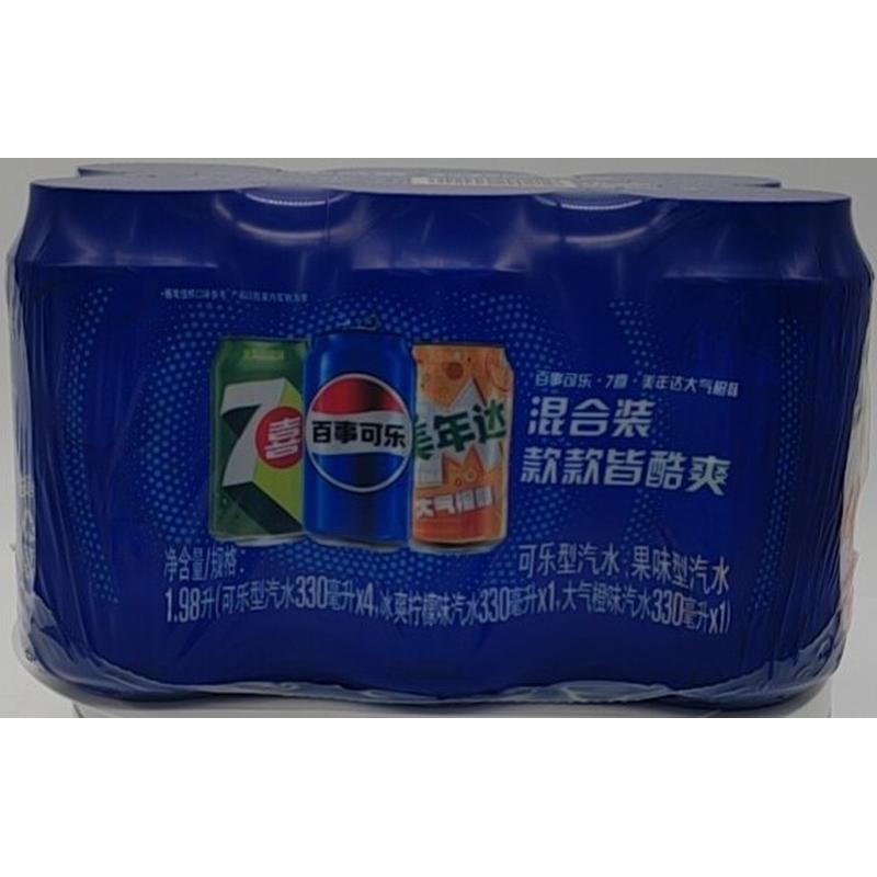 百事可乐拉罐混合装330ml*6