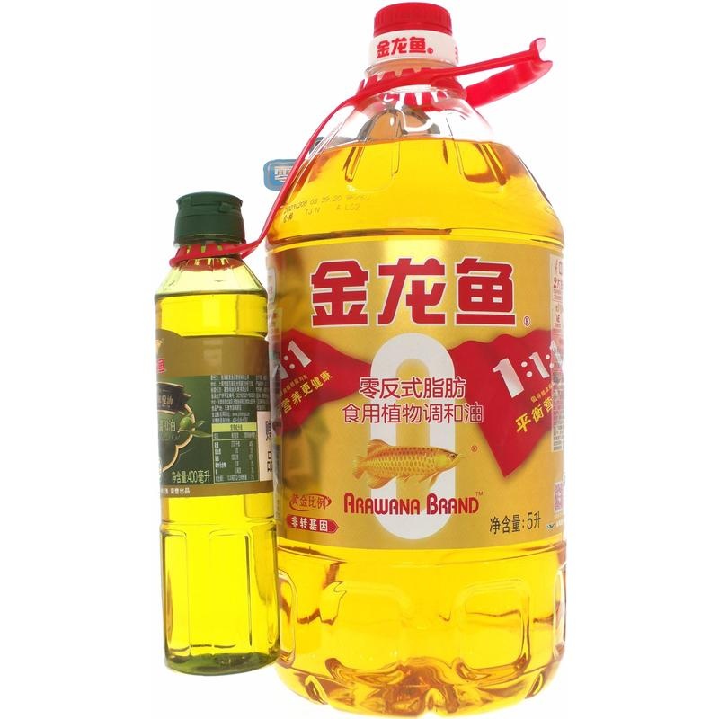金龙鱼黄金比例食用调和油(非转)5L
