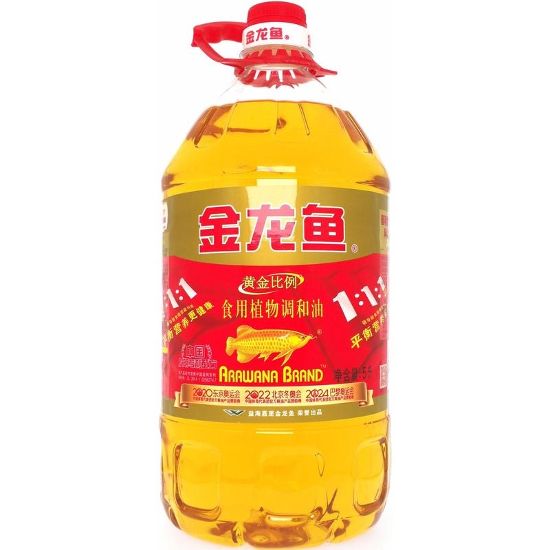 金龙鱼黄金比例食用调和油5L