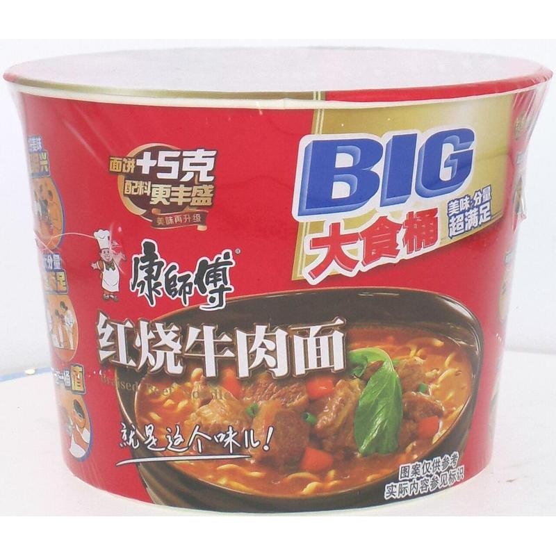 康师傅大食桶红烧牛肉面143g