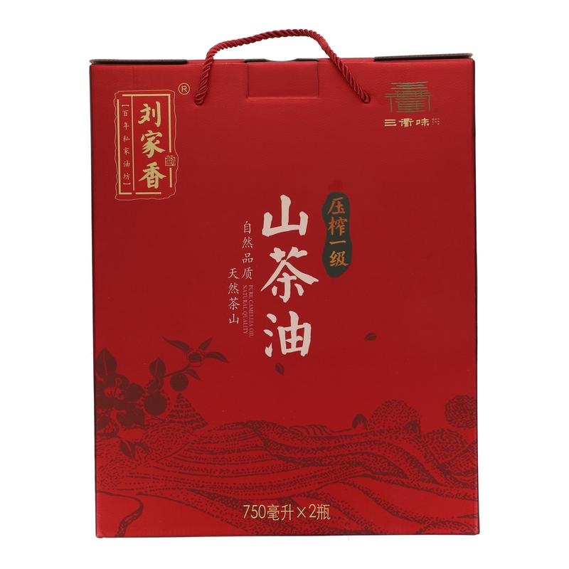 刘家香一级压榨山茶油750ml*2（三衢味）