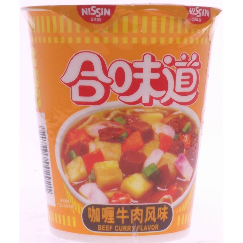 日清合味道咖喱牛肉风味杯面