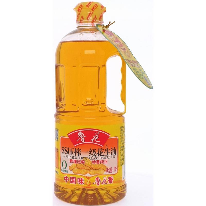 鲁花5S压榨一级花生油1L