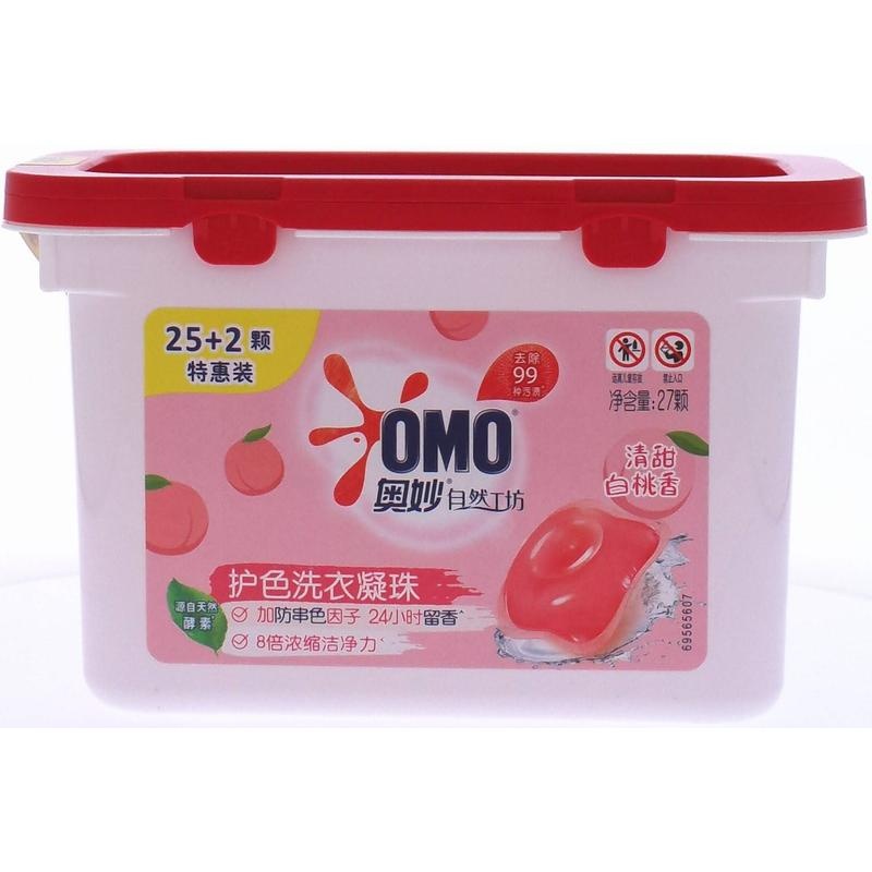 奥妙自然工坊白桃护色洗衣凝珠216g(27颗)