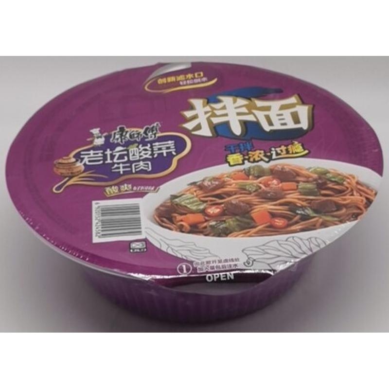 康师傅老坛酸菜牛肉拌面