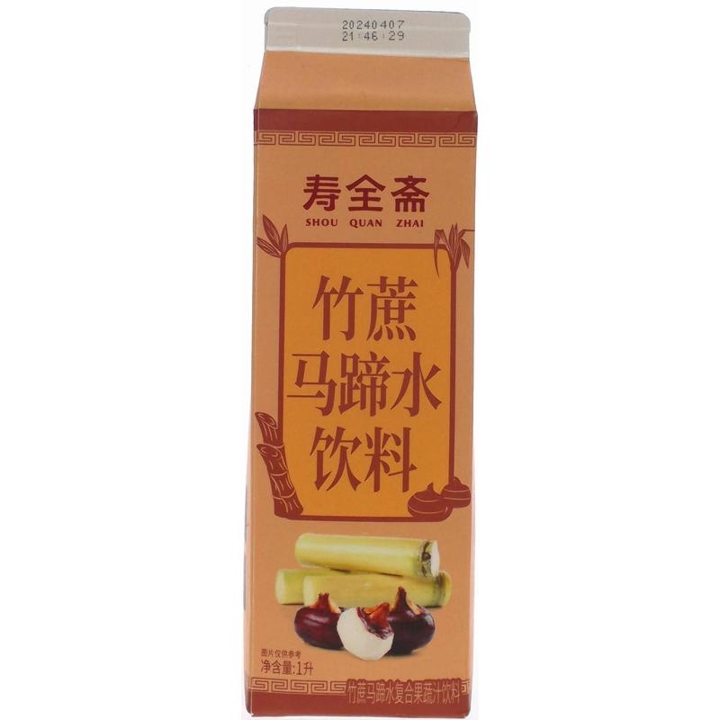 寿全斋竹蔗马蹄水复合果蔬汁饮料1L