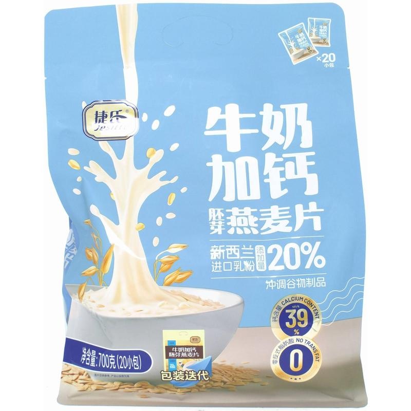 捷氏牛奶加钙胚芽燕麦片