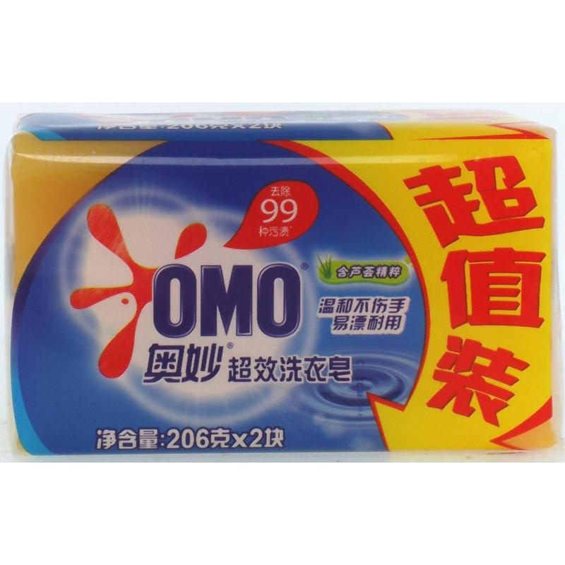 奥妙超效洗衣皂206g*2