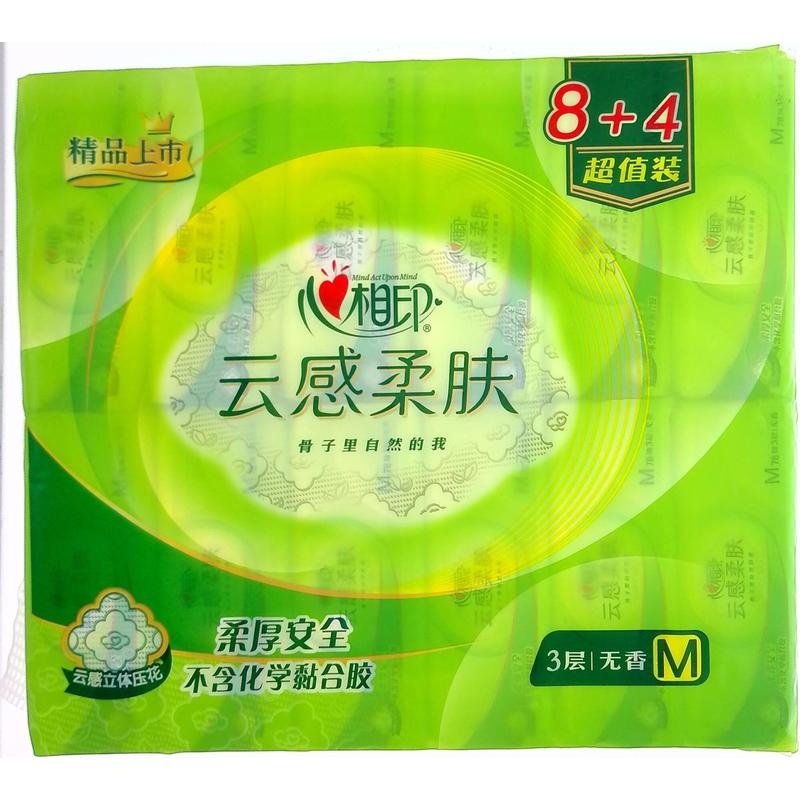 心相印云感柔肤纸面巾12包