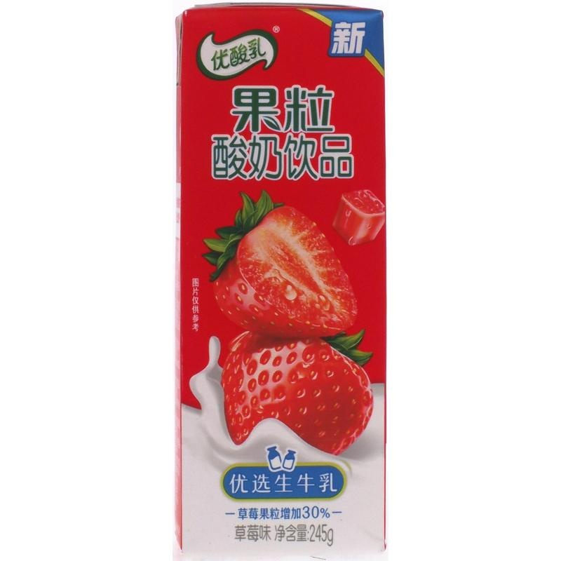 伊利果粒优酸乳酸奶饮品草莓类245g