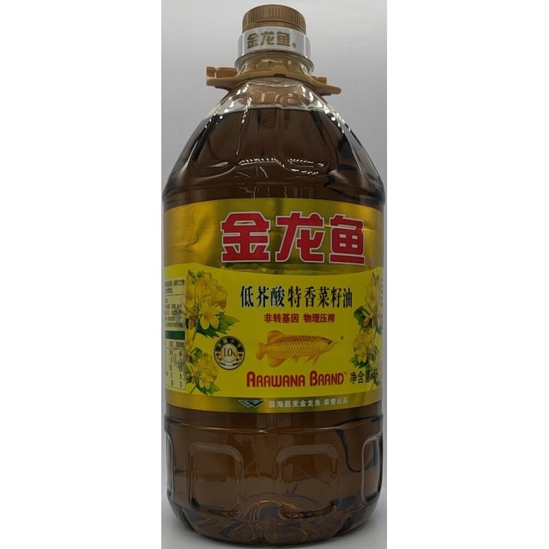 金龙鱼压榨特香低芥酸非转基因菜籽油4L