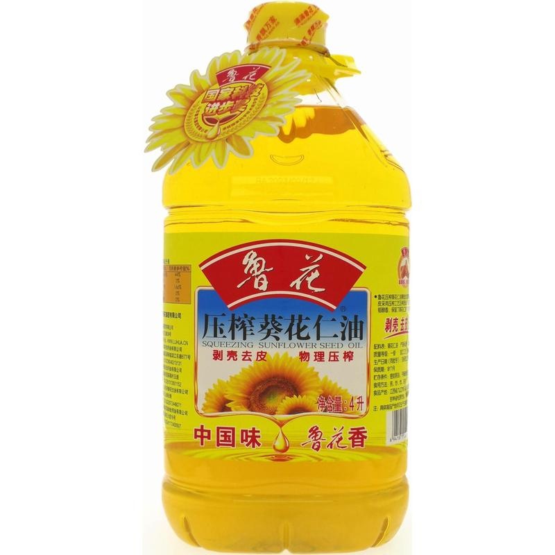 鲁花压榨葵花仁油4L