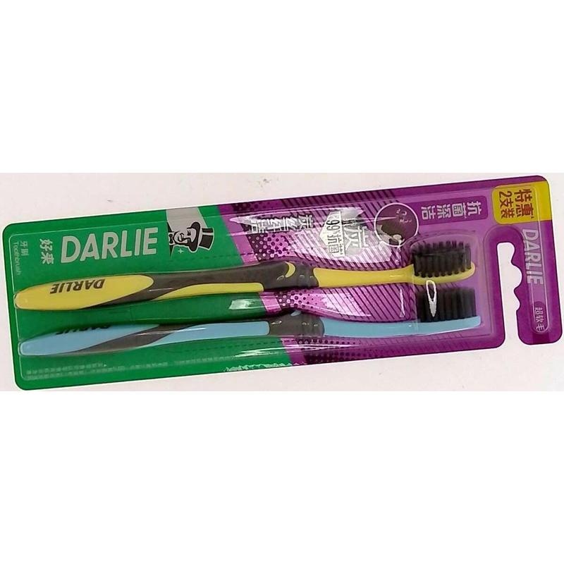 黑人炭丝纤洁牙刷特惠2支装1*2