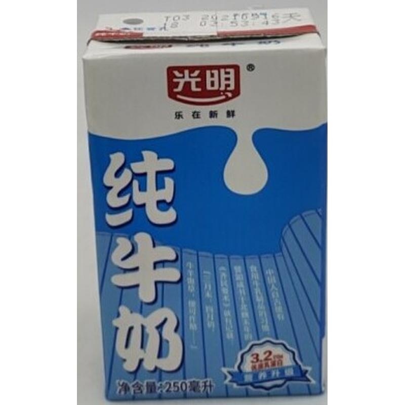 光明纯牛奶250ml