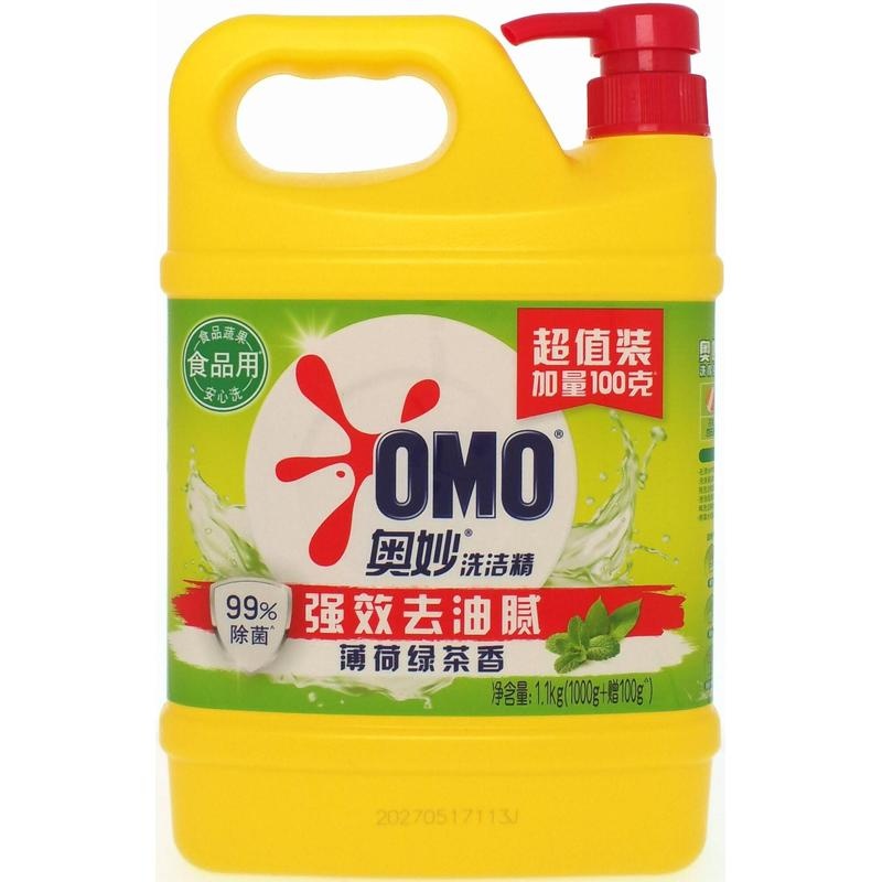 奥妙洗洁精薄荷绿茶香1.1kg