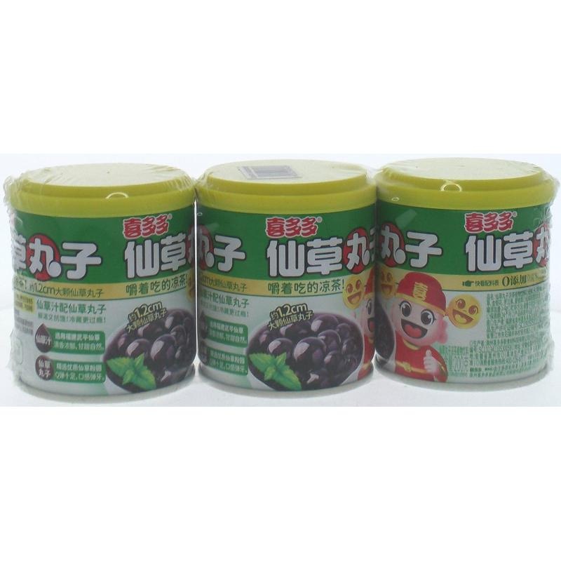 喜多多仙草丸子三连罐