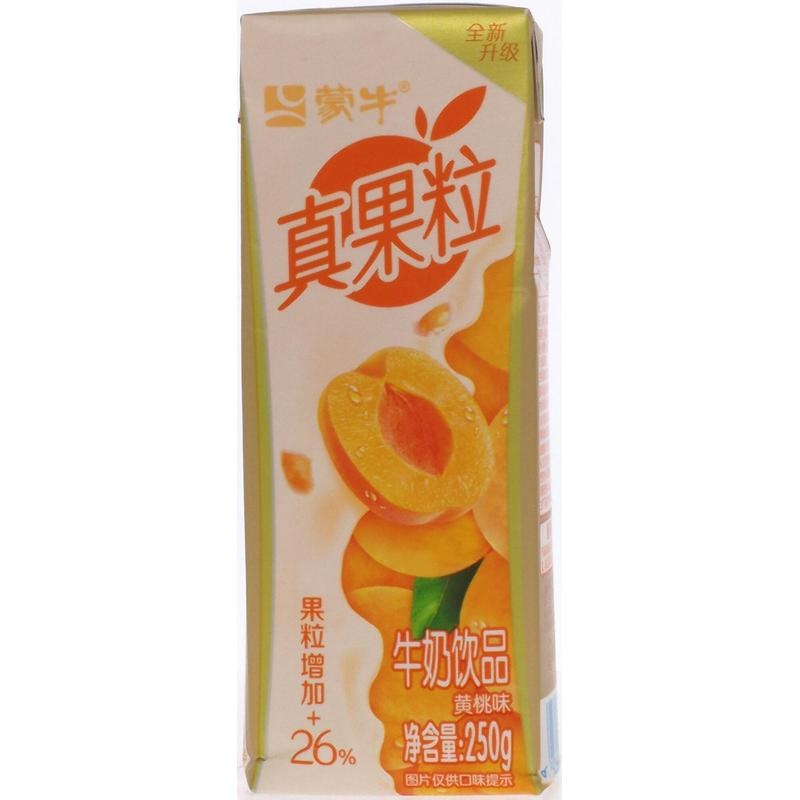 蒙牛真果粒牛奶饮品桃果粒250g