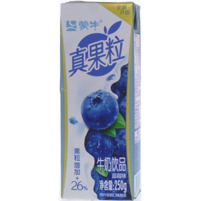 蒙牛真果粒蓝莓果粒牛奶饮品250g