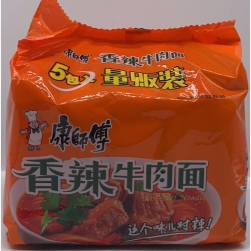 康师傅香辣牛肉五连包