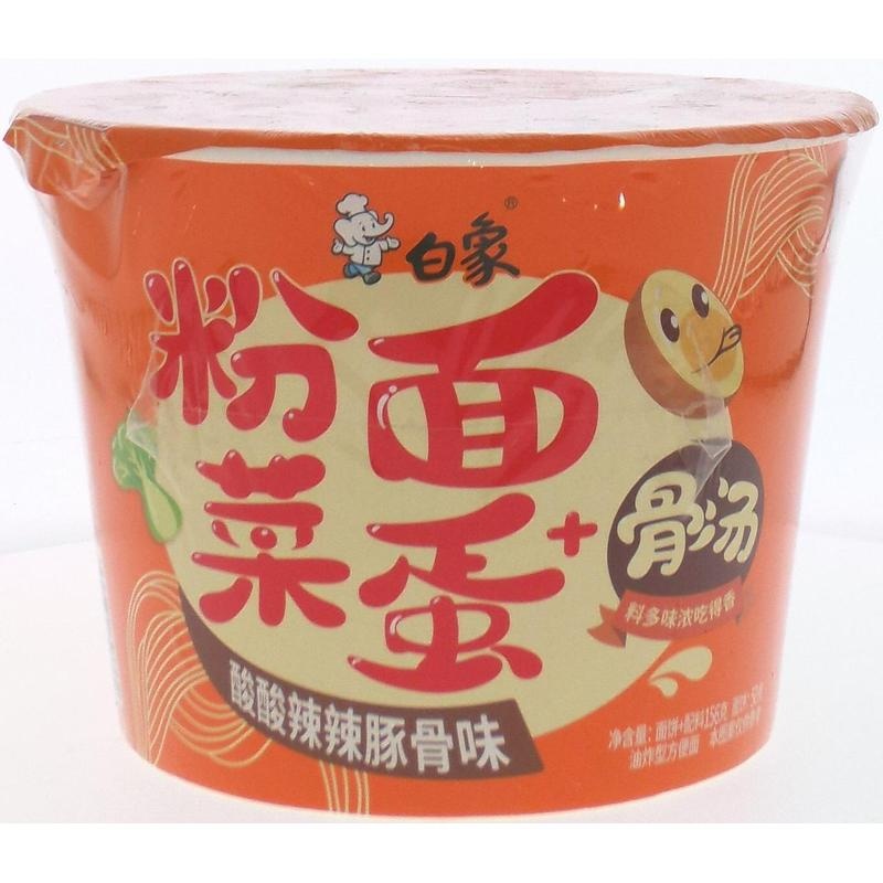 白象粉面菜蛋酸酸辣辣豚骨味